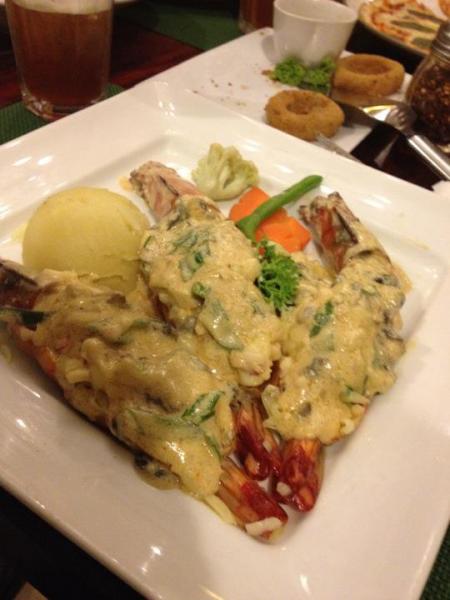 Prawns Thermidor
