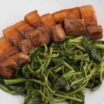 Lechon Kawali W/ Kangkong