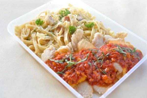 Fish Fillet In Garlic Fettuccine