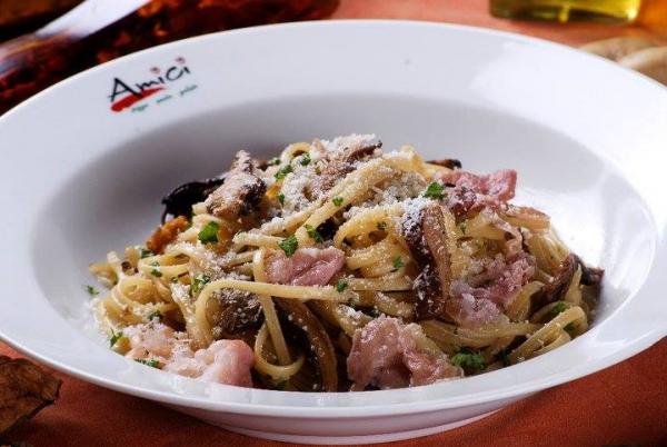 Linguine Prosciutto E Tartufo