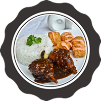 Chicken Adobo W/ Baby Croquettes