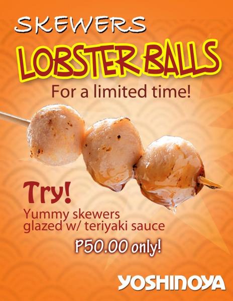 Skewers (Lobster Balls / Prawn Balls)
