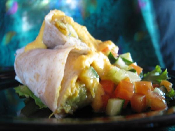 Grilled Eggplant Burrito