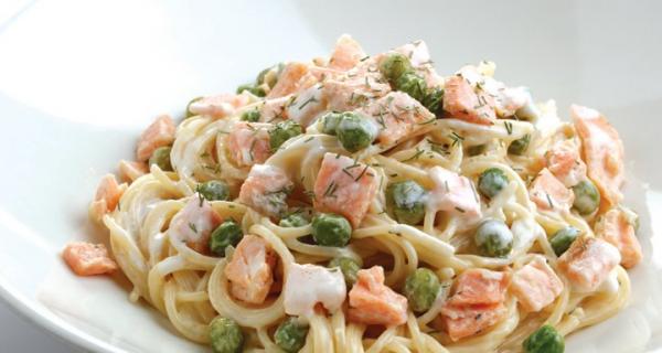 Smoked Salmon Spaghetti
