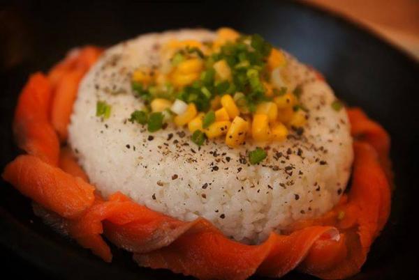 Salmon Pepper Rice