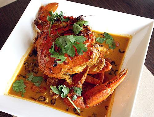 Yellow Curry, Whole Crab, Cherry Tomatoes