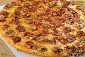 Pepperoni and mushrooms