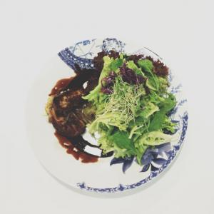 Garden Salad and Foie Grass