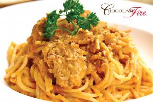 Spaghetti Pesto Roma with tuna