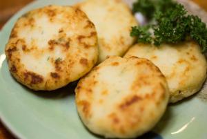 Socrates Potato feta cakes