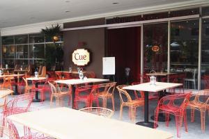 outdoor dining area