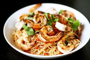 Great taste with Shrimp And Mushroom Linguine