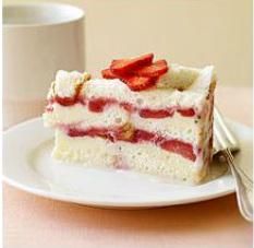 frozen strawberry layer cake