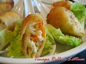 Tinapa Roll on lettuce