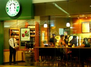 starbucks - entertainment area