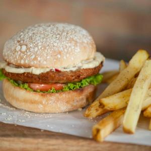 CRAZY BURGER WITH FRIES