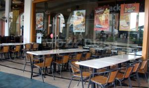 stackers outside dining