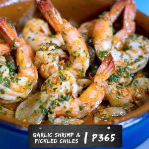 Garlic Shrimps & Pickled Chiles