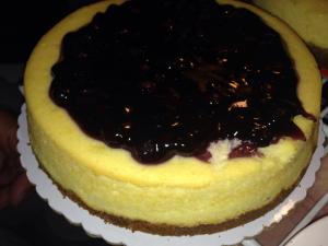 Blueberry cheesecake