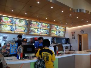 Placing your order at the counter