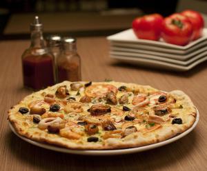 Seafood Bianca Pizza
