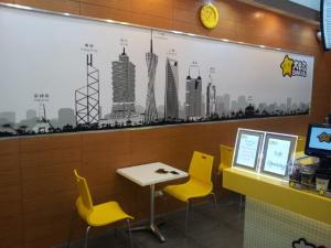 dining area at left side