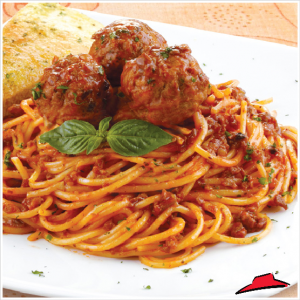 Spaghetti Bolognese with Meatballs.