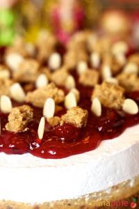 banana starry-berry custard cheesecake