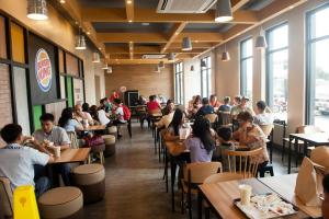 spacious dining area