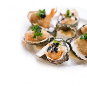 Tempura Oysters with Lumpfish Caviar