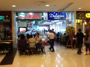 dining area from outside view