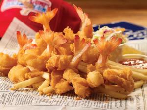 mama blue southerb charm Fried shrimp